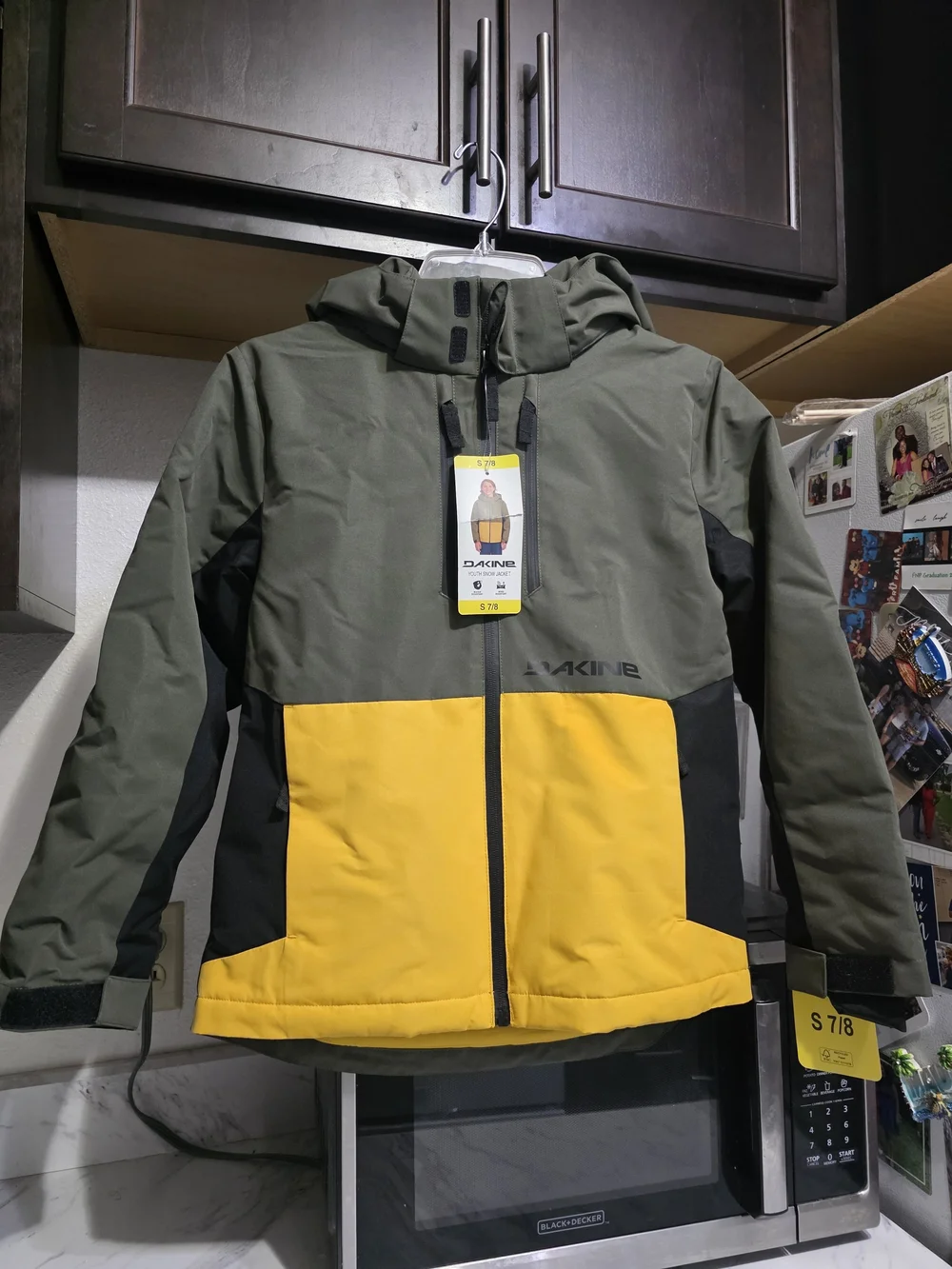 Dakine Two-Tone Olive Green & Yellow Jacket Boyz 7/8